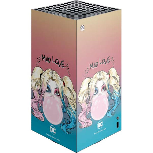 DC Comics Harley Quinn Mad Love XBox Series X Digital Edition Console Skin
